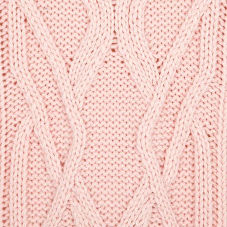 River Island Light Pink Roll Neck Cable Knit Tunic in Pink | Lyst