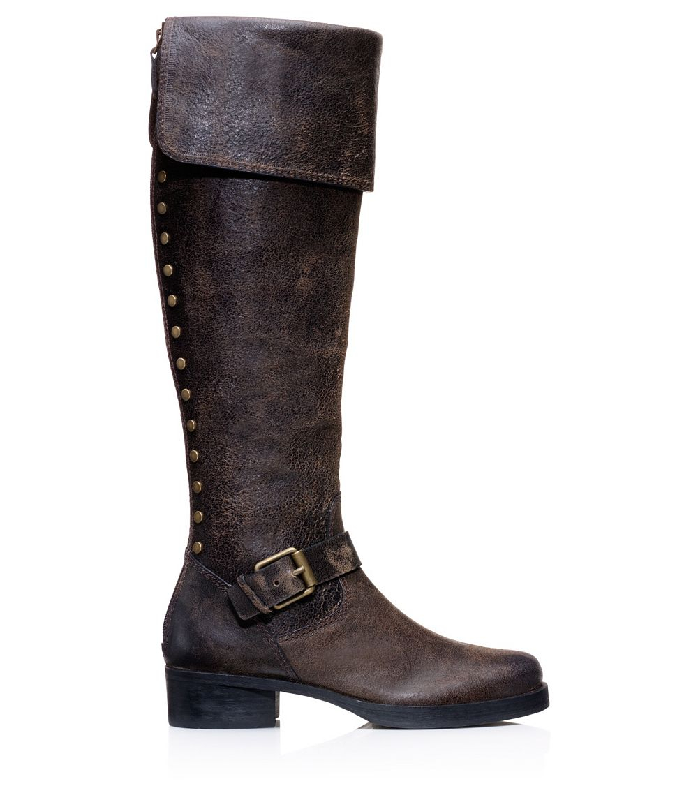 Tory Burch Tarulli Over-The-Knee Boot in Brown (TURVO (TONAL ZIPPER)) | Lyst