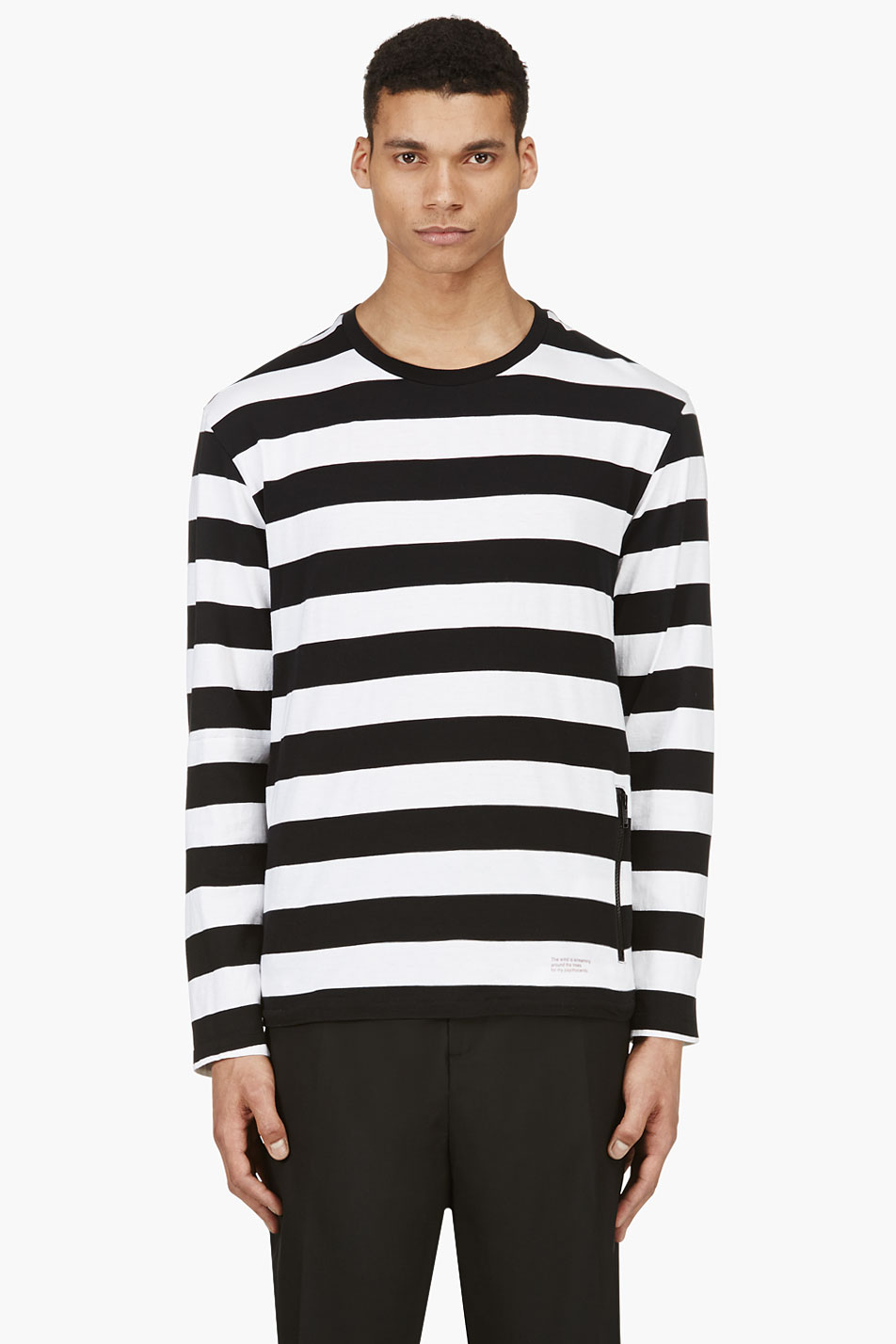 undercover black black and white stripe long sleeve t_shirt long sleeved tops product 1 18353716 1 107681447 normal