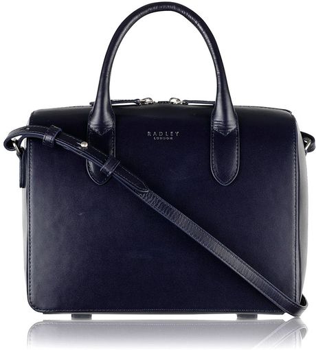 Radley Bloomsbury Navy Small Cross Body Bag in Blue (Navy) Radley Bloomsbury Navy Small Cross Body Bag in Blue (Navy)