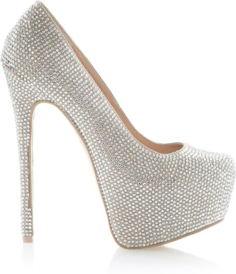 steve madden silver platforms