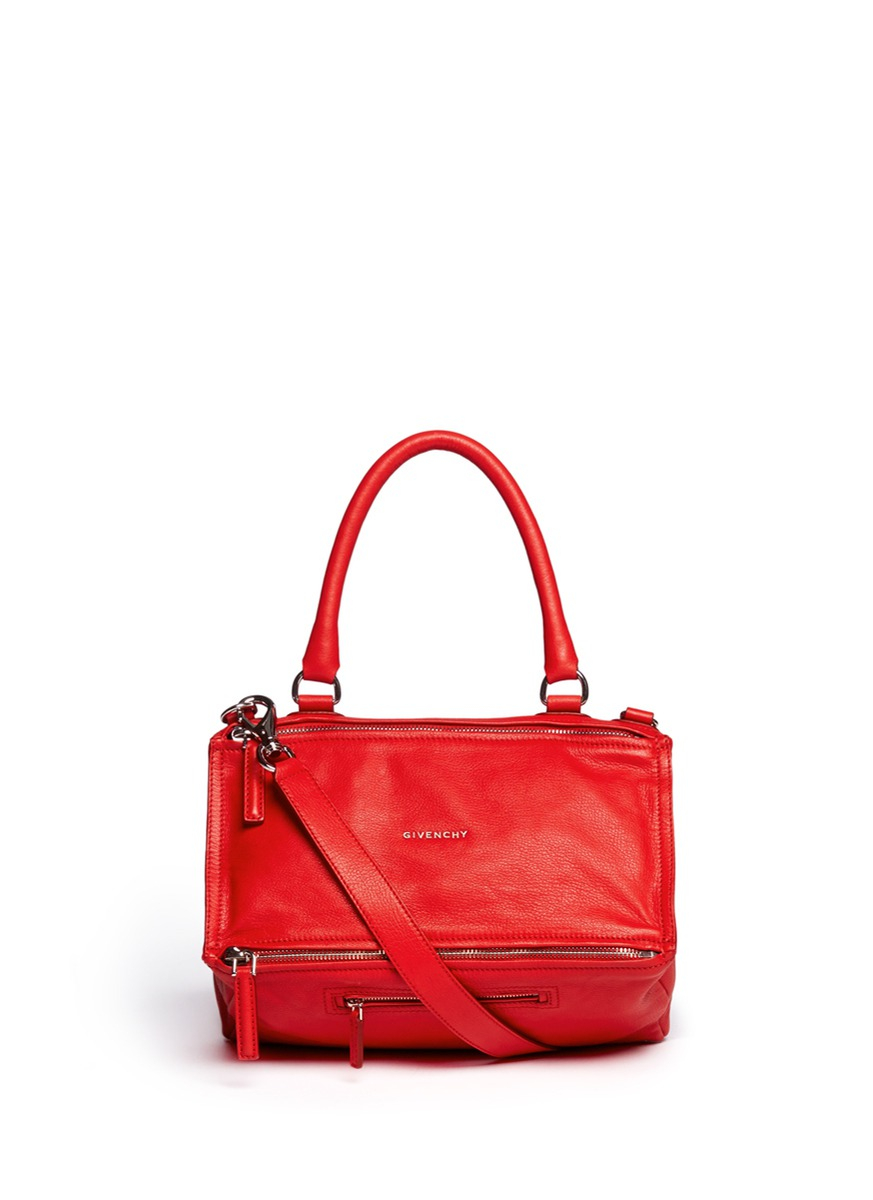 Givenchy Pandora Medium Leather Bag in Red Lyst