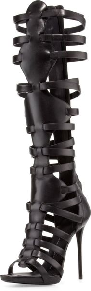 Giuseppe Zanotti High-Heel Caged Knee Sandal in Black (NERO) | Lyst Giuseppe Zanotti High-Heel Caged Knee Sandal in Black (NERO) | Lyst