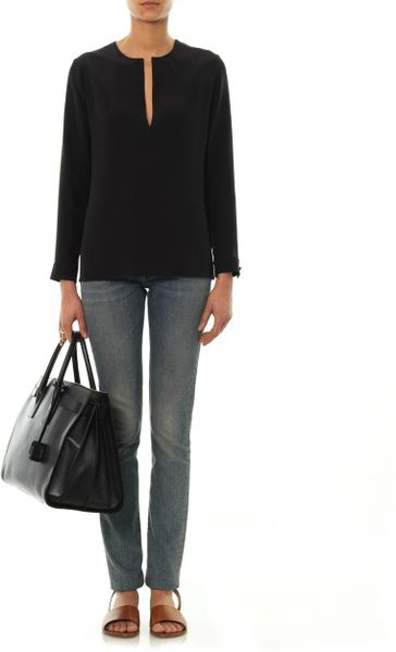 saint laurent nu pieds brown
