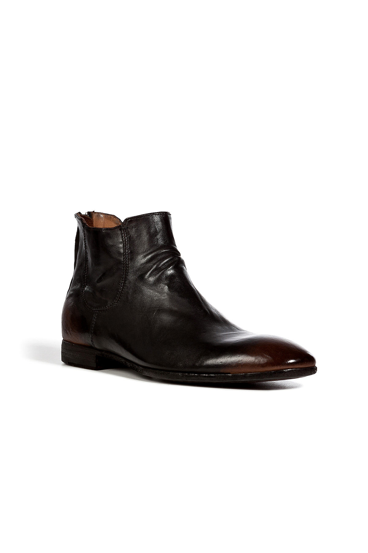 officine creative mens boots officine creative leather back zip ankle boots in brown officine creative mens boots officine creative leather back zip ankle boots in brown