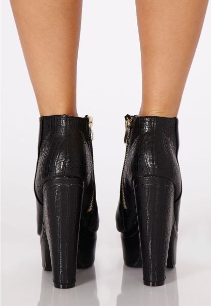 snake platform booties