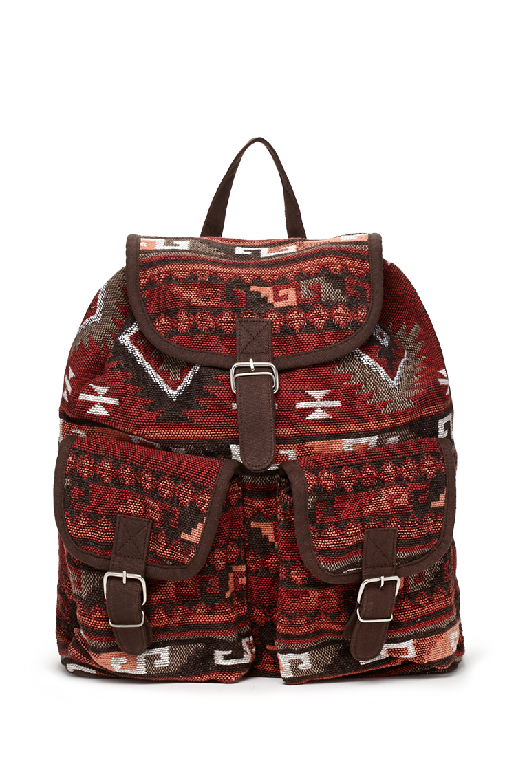 Forever 21 Tribal Print Backpack in Brown (Brownmulti) | Lyst