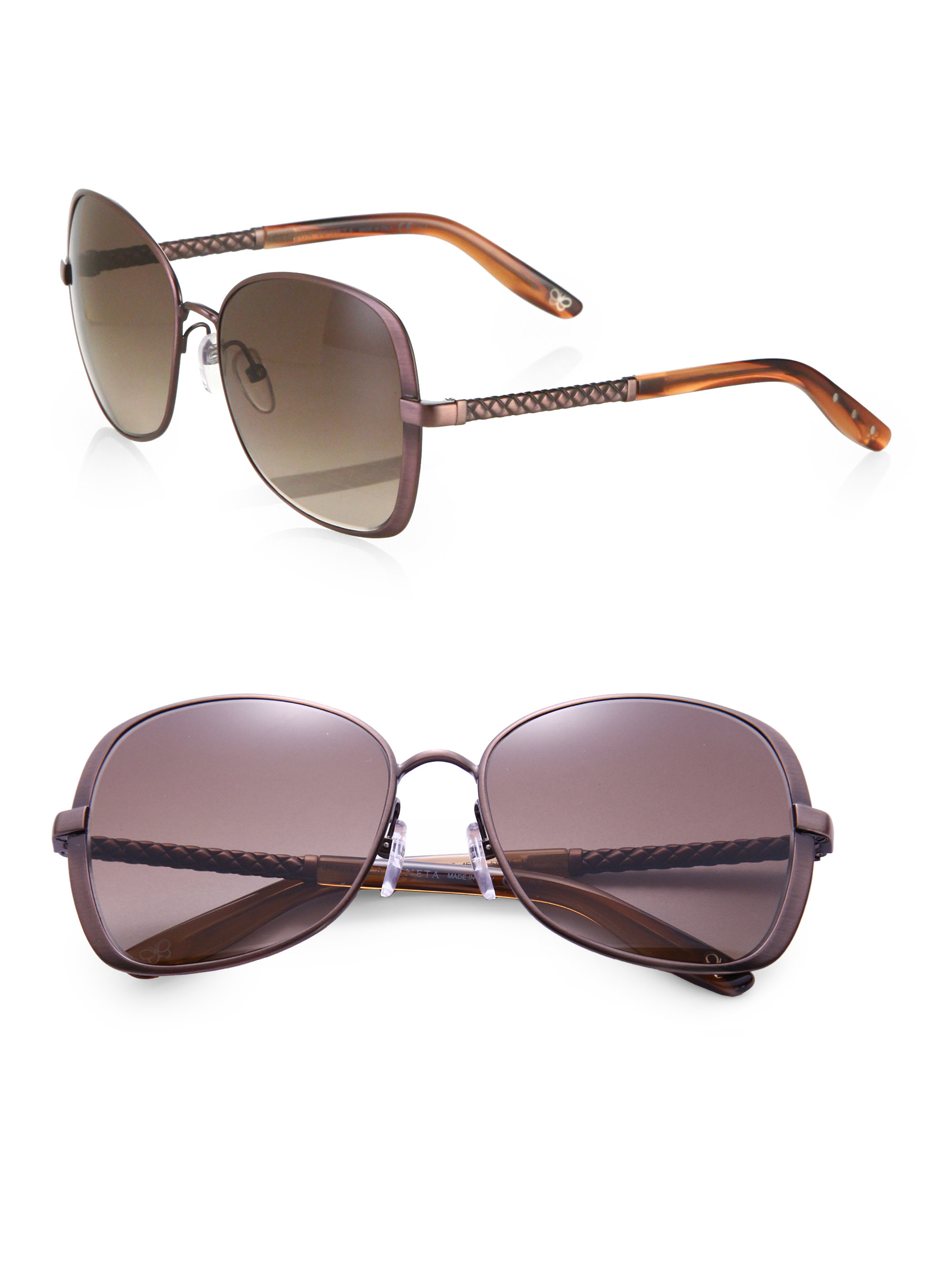 bottega veneta square sunglasses