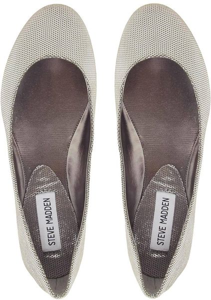 steve madden silver glitter flats