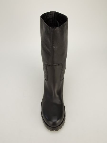 calf length boots men