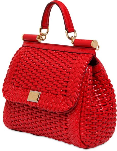 dolce and gabbana woven bag