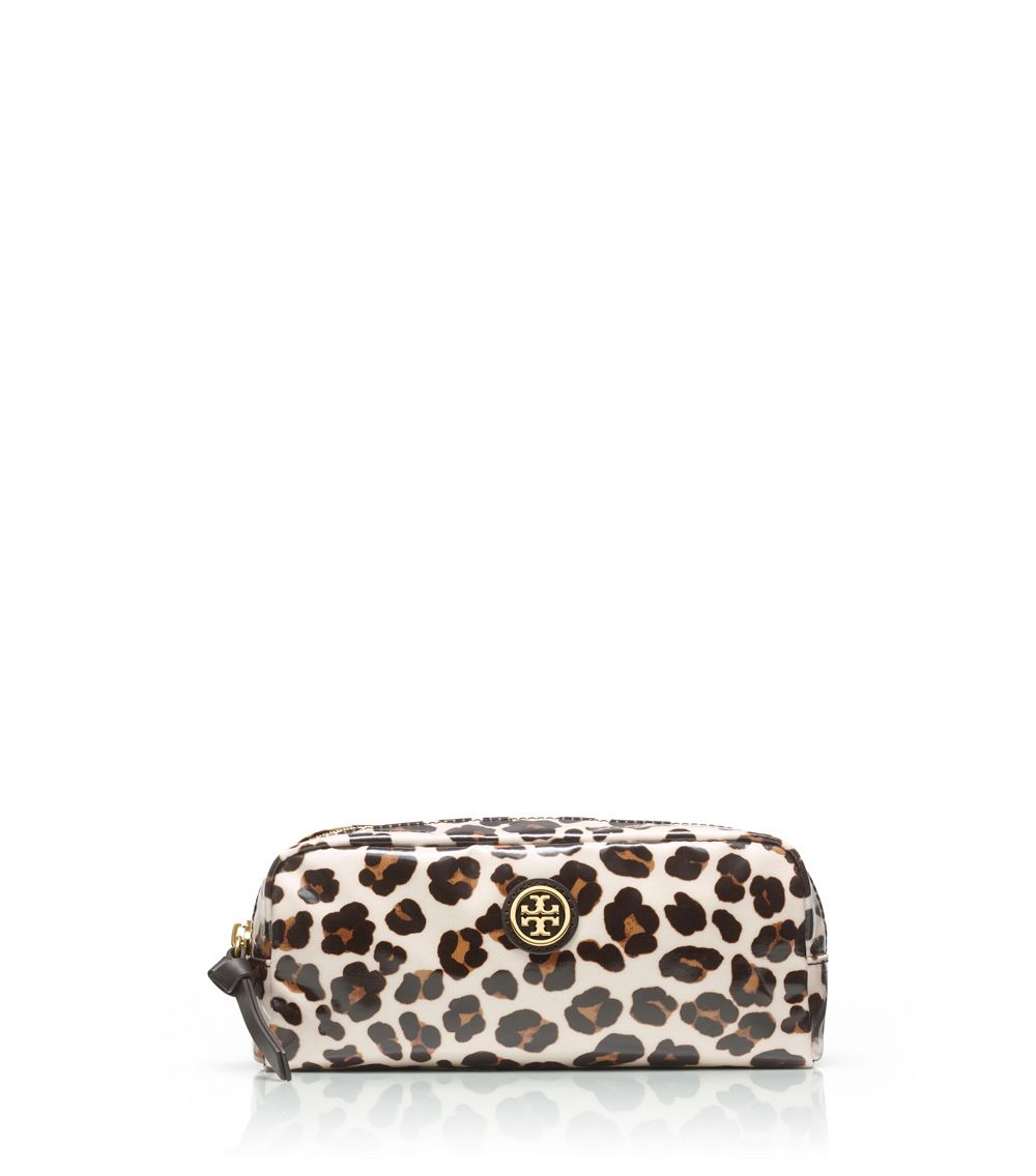 Tory Burch Printed Cosmetic Case Animal Ocelot Leopard Tory Burch Printed Cosmetic Case Animal Ocelot Leopard