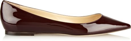 red jimmy choo flats