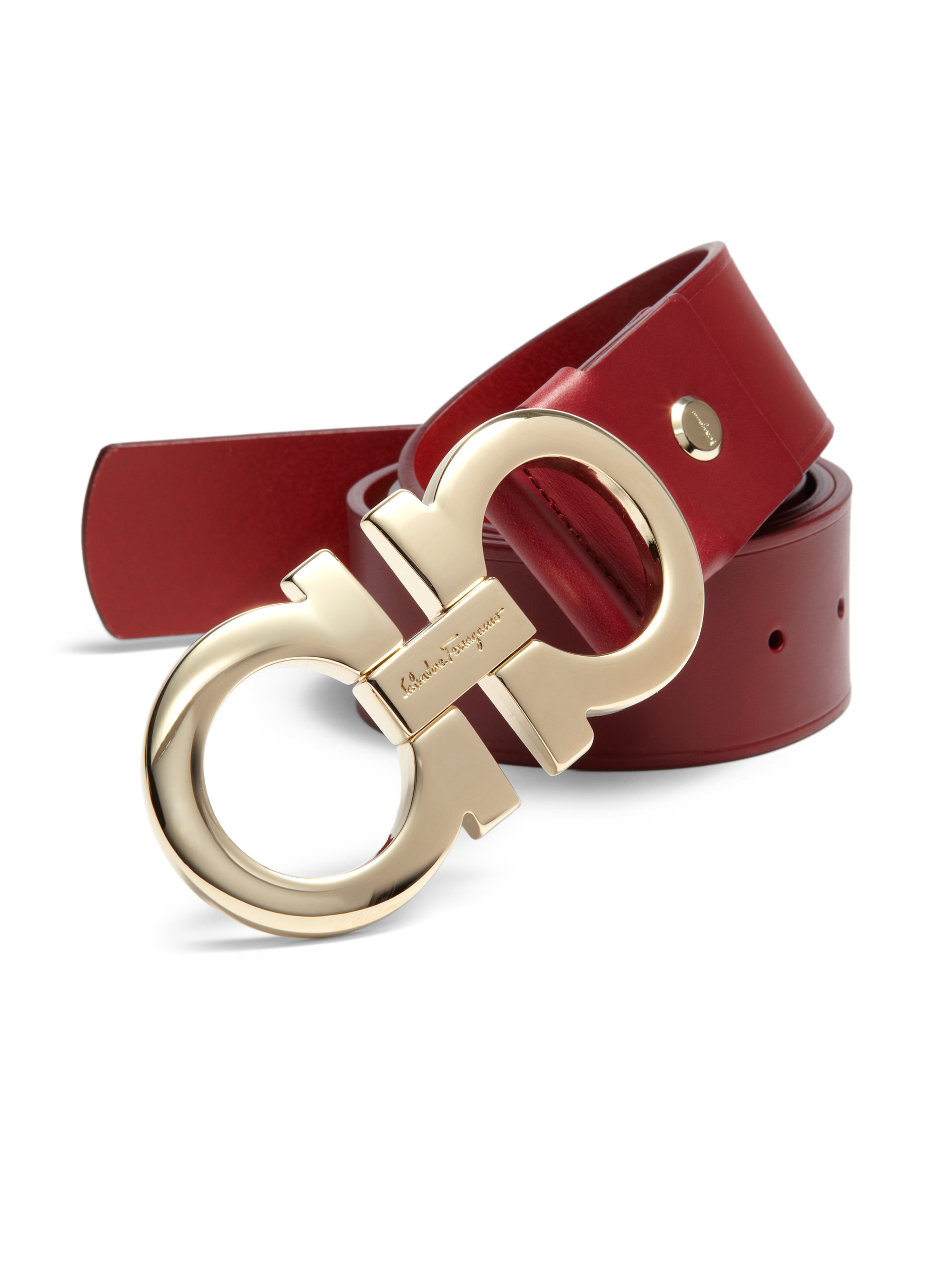 ferragamo leather belt