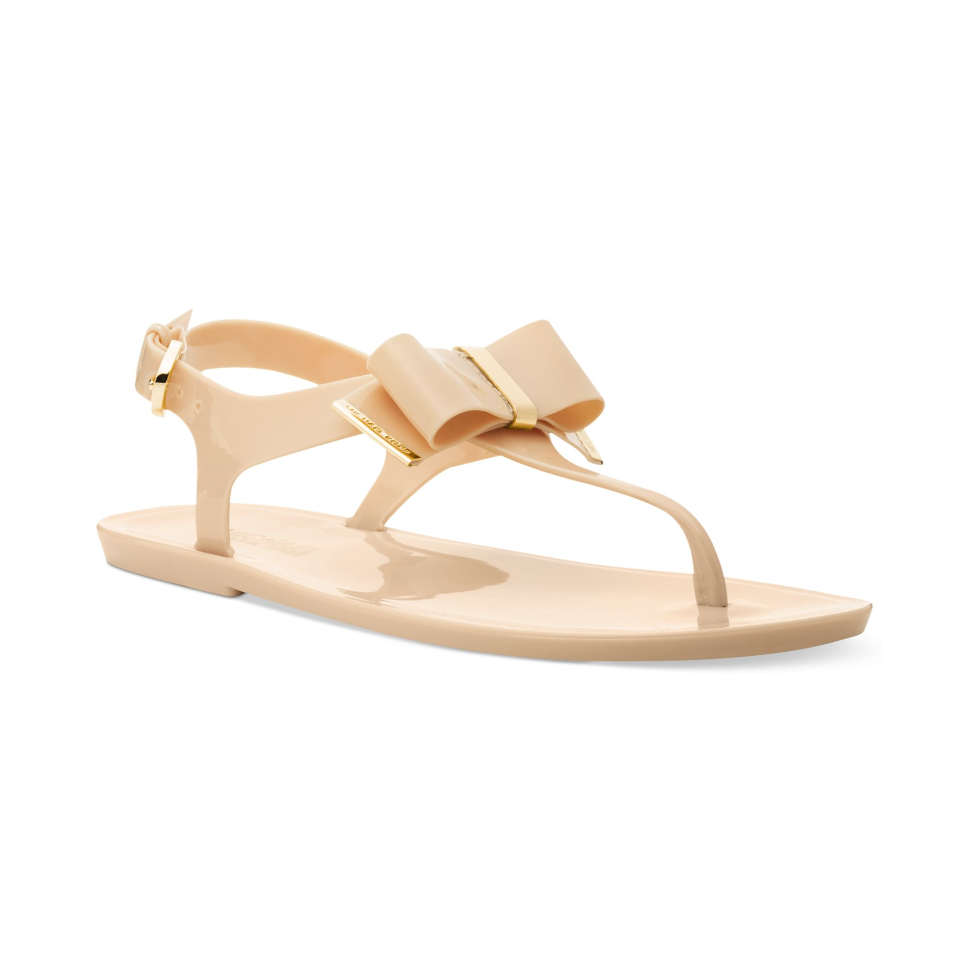 michael kors flat jelly sandals