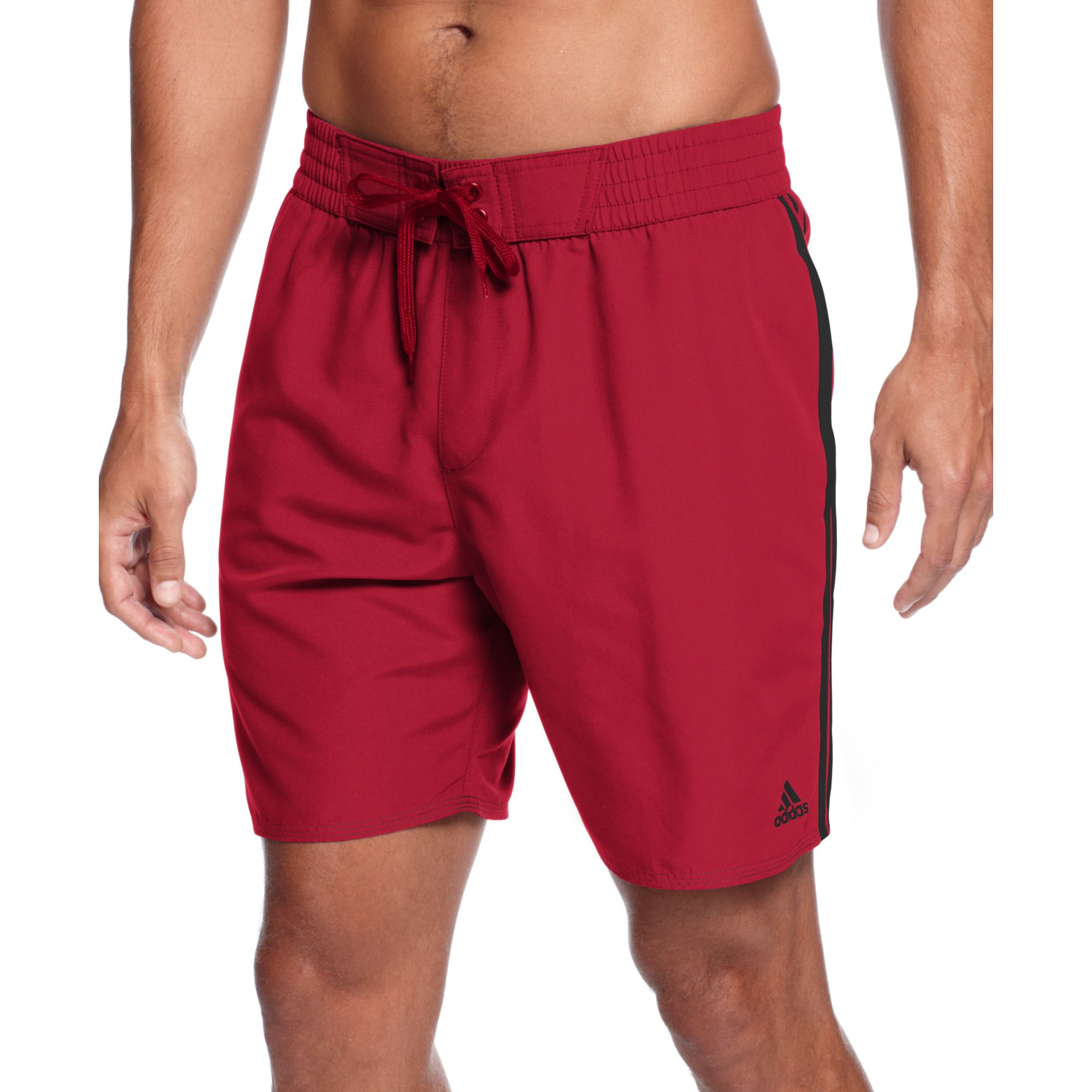 Adidas Core Icon Adi Volley Swim Shorts in Red for Men Lyst