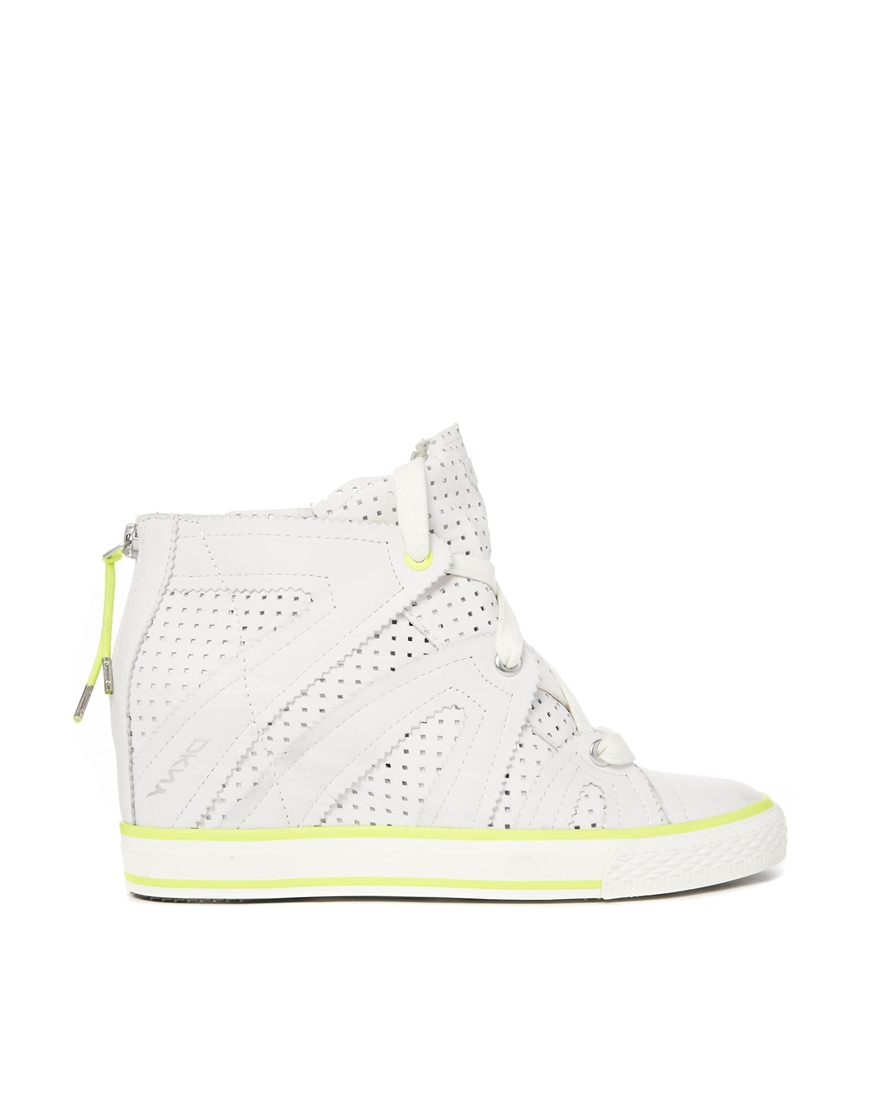 dkny wedge trainers