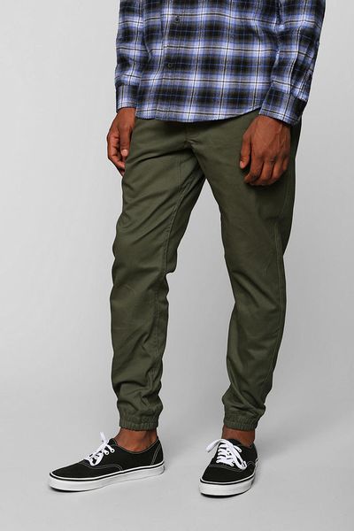 olive green jogger pants mens