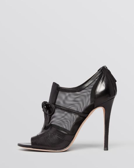 high heel booties open toe