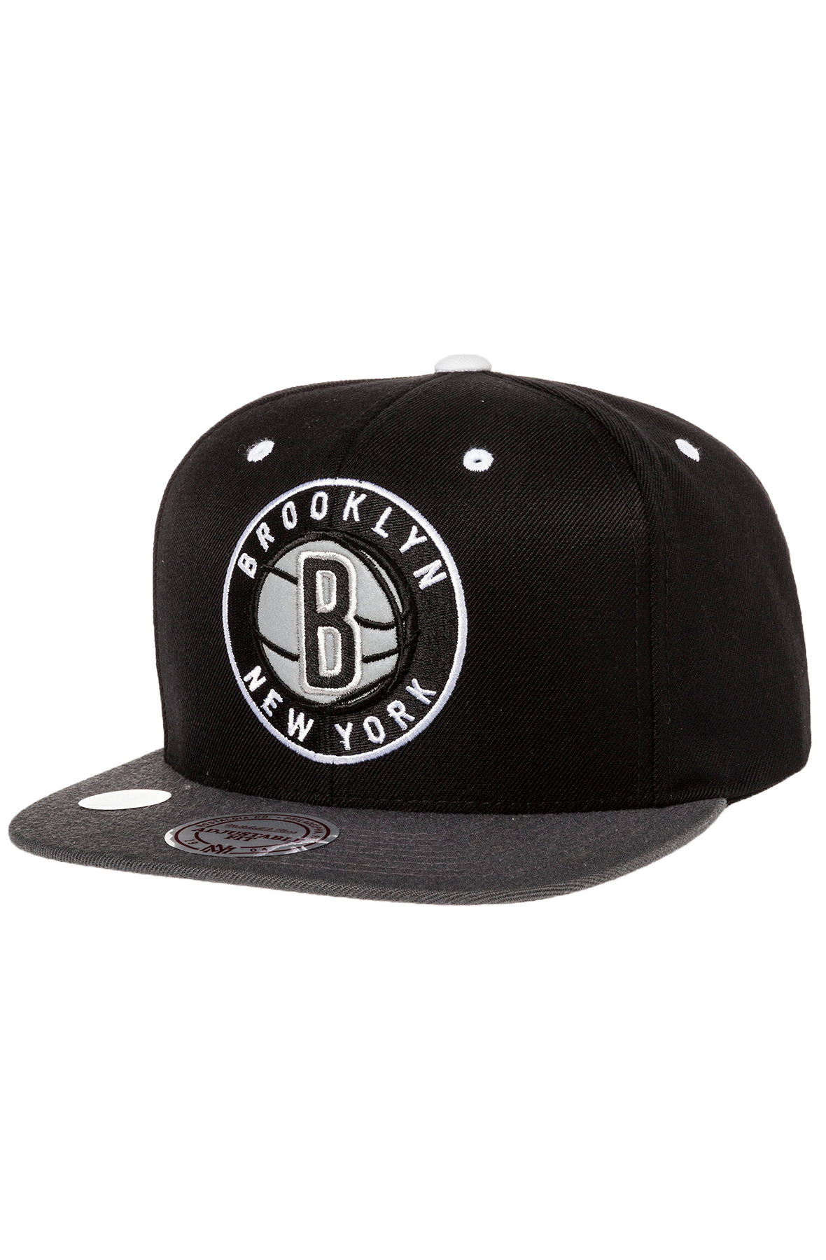 Mitchell & Ness The Brooklyn Nets Vintage Xl Reflective 2tone Snapback