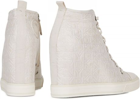 dkny wedge trainers