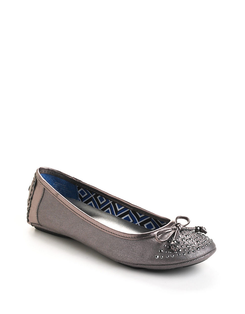 studded ballerina flats