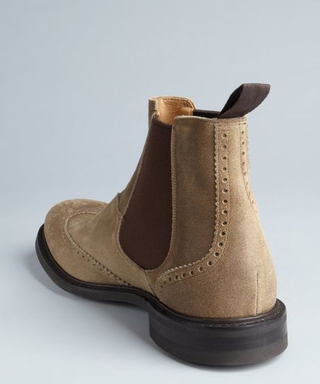 khaki chelsea boot