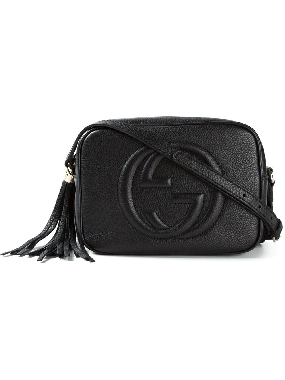 Gucci Soho Leather Cross-body Bag in Black