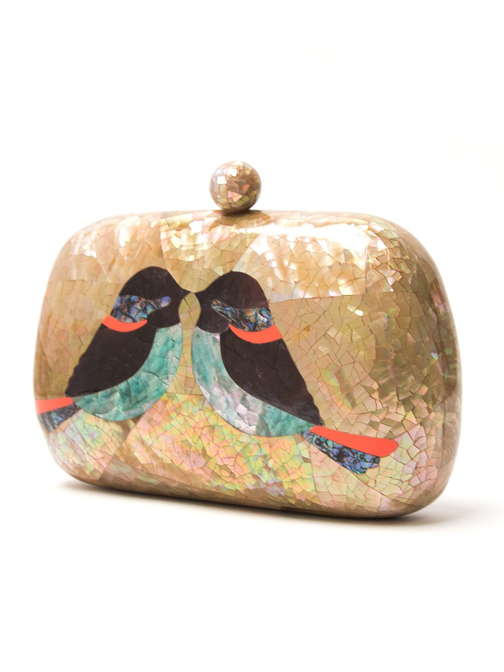 Serpui Marie Bird Clutch in Gold (nude & neutrals) Lyst