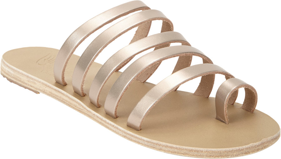 Ancient Greek Sandals Niki Strappy Flat Sandals in Gold | Lyst