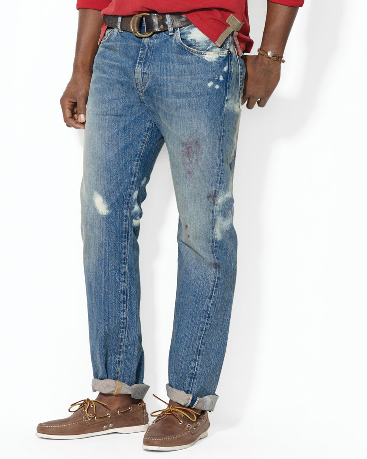 Ralph Lauren Polo Varick Slim Fit Jeans in Blue for Men (Dark Auster) | Lyst