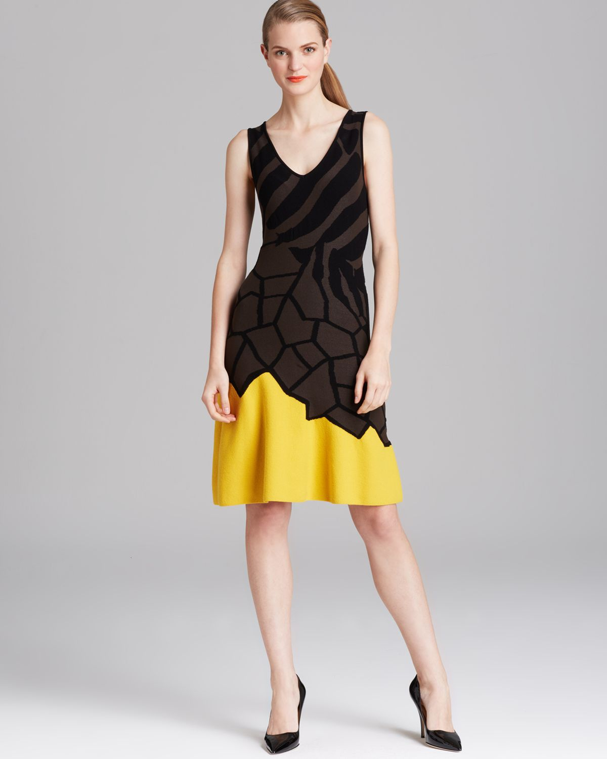 Pattern For Color Block Dress | escada dress animal pattern color block in brown mocha Pattern For Color Block Dress | escada dress animal pattern color block in brown mocha