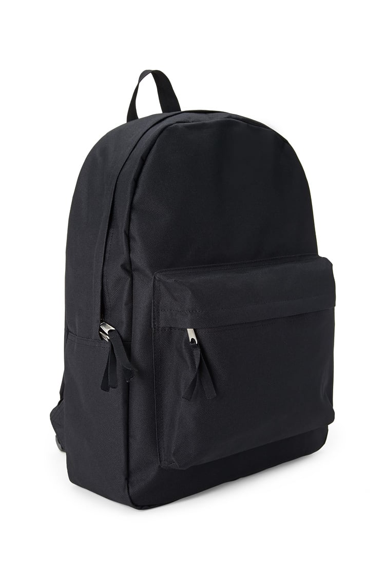 Forever 21 Classic Canvas Backpack in Black