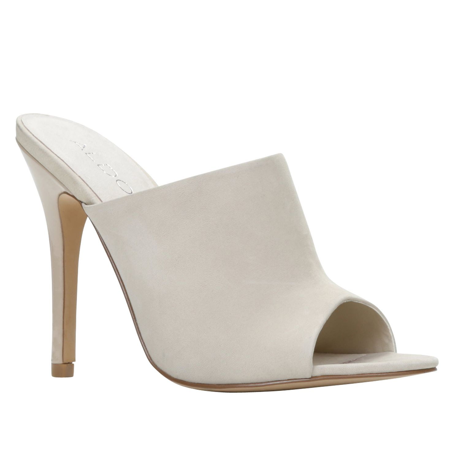 Aldo Hamaliel Peep Toe High Heel Sandals in White (Off White) | Lyst