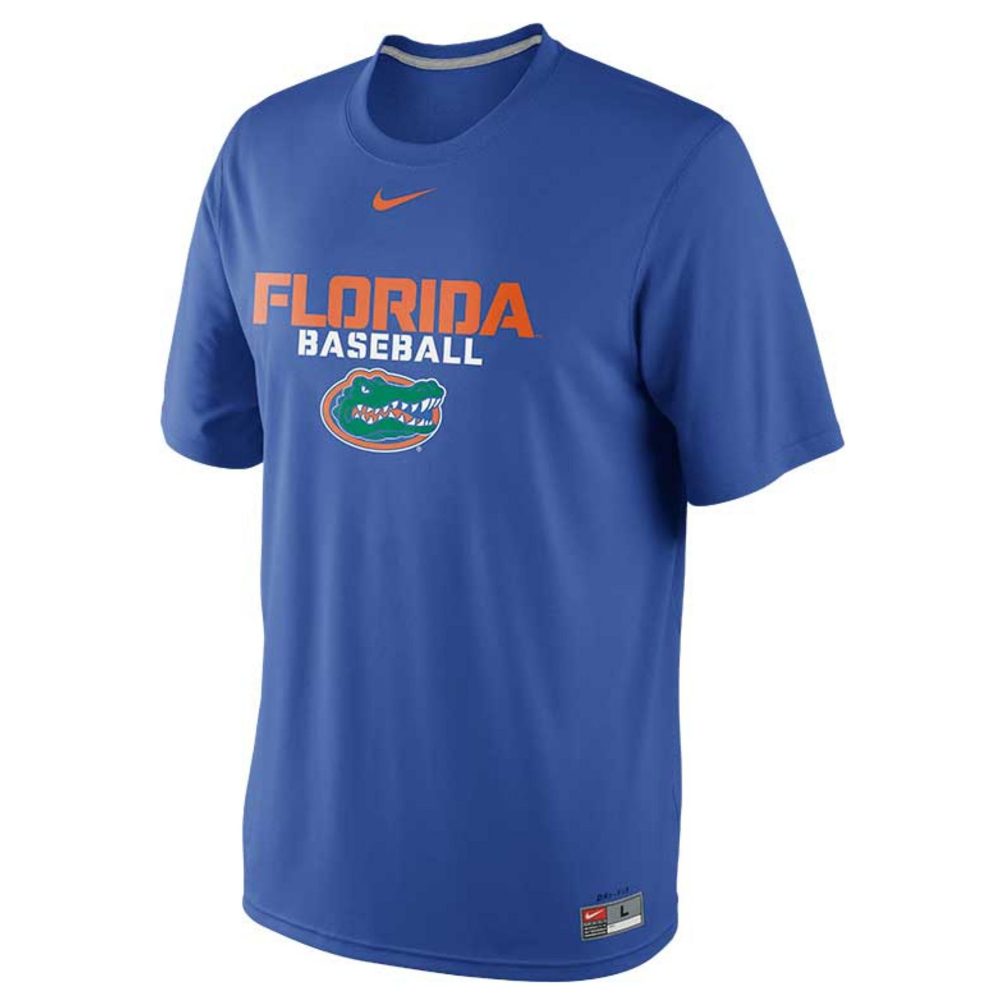 Nike Men'S Florida Gators Baseball Legend Dri-Fit T-Shirt In Blue For ...