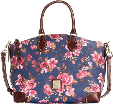 dooney & bourke floral satchel