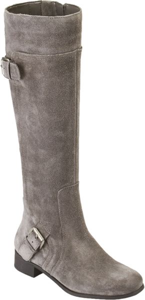 tall gray riding boots