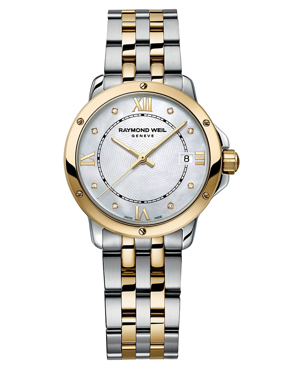 Raymond Weil Ladies TwoTone Bracelet Watch With Diamond Markers in Silver (TWO TONE) Lyst Raymond Weil Ladies TwoTone Bracelet Watch With Diamond Markers in Silver (TWO TONE) Lyst