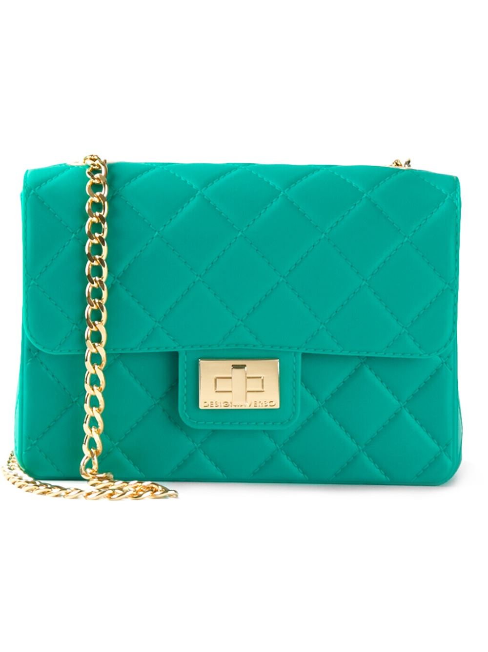 Designinverso Quilted Shoulder Bag in Green