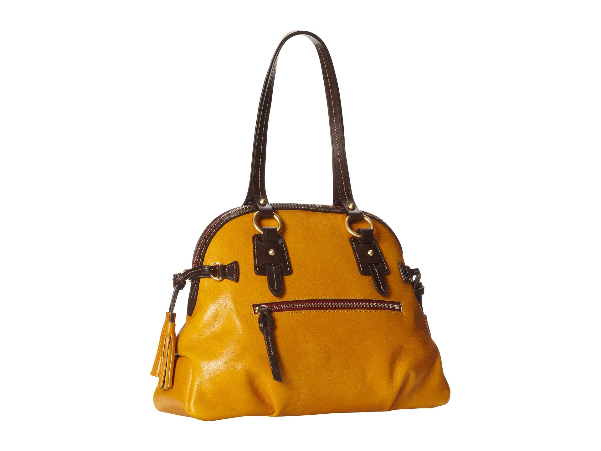 dooney and bourke yellow satchel