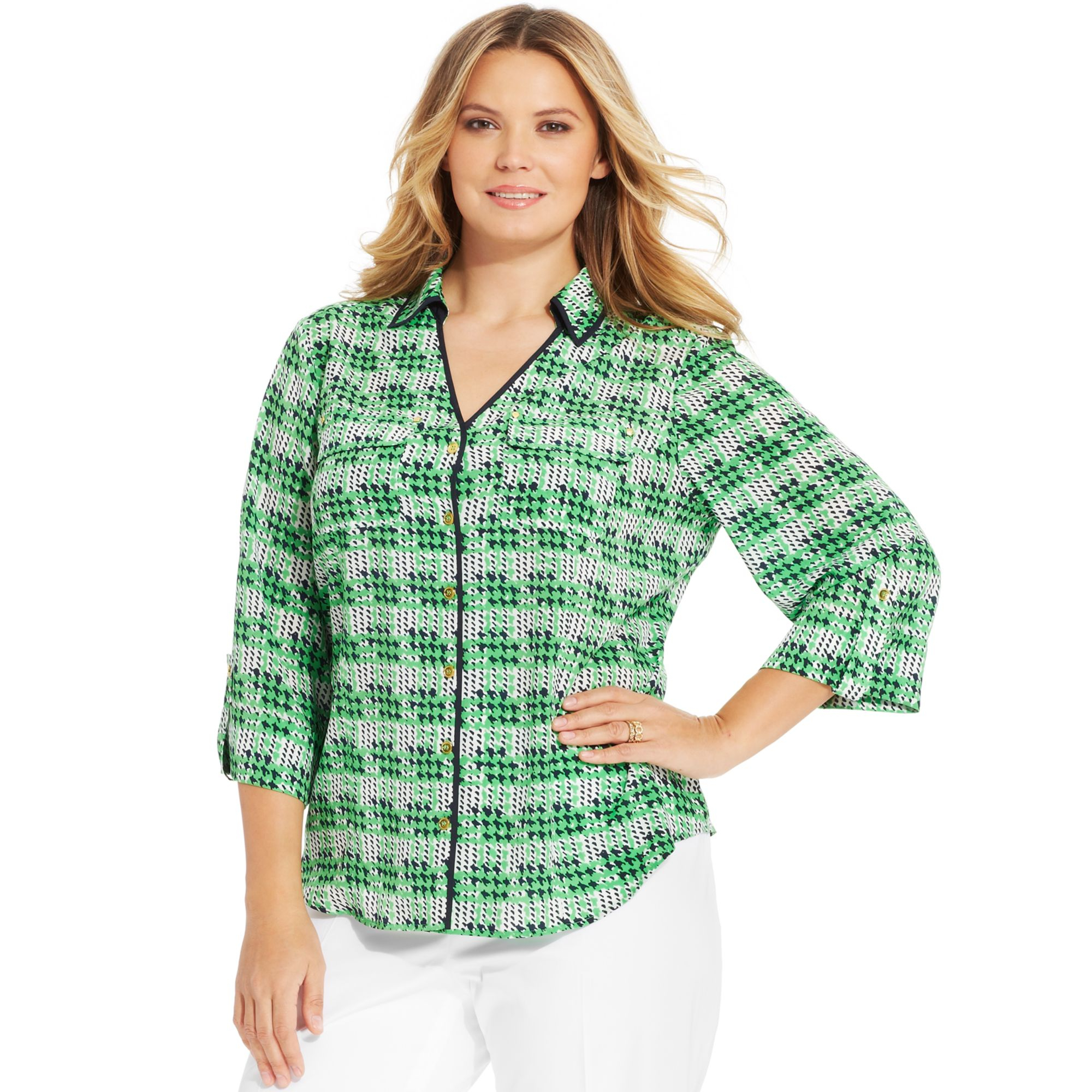 kelly green blouses