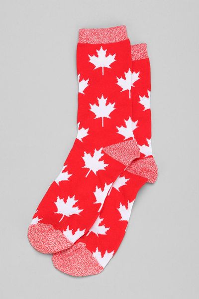 Urban Outfitters Canada Sock in Red | Lyst
