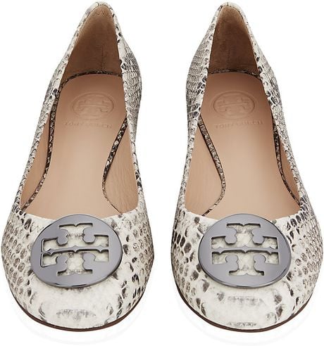 tory burch snake print flats