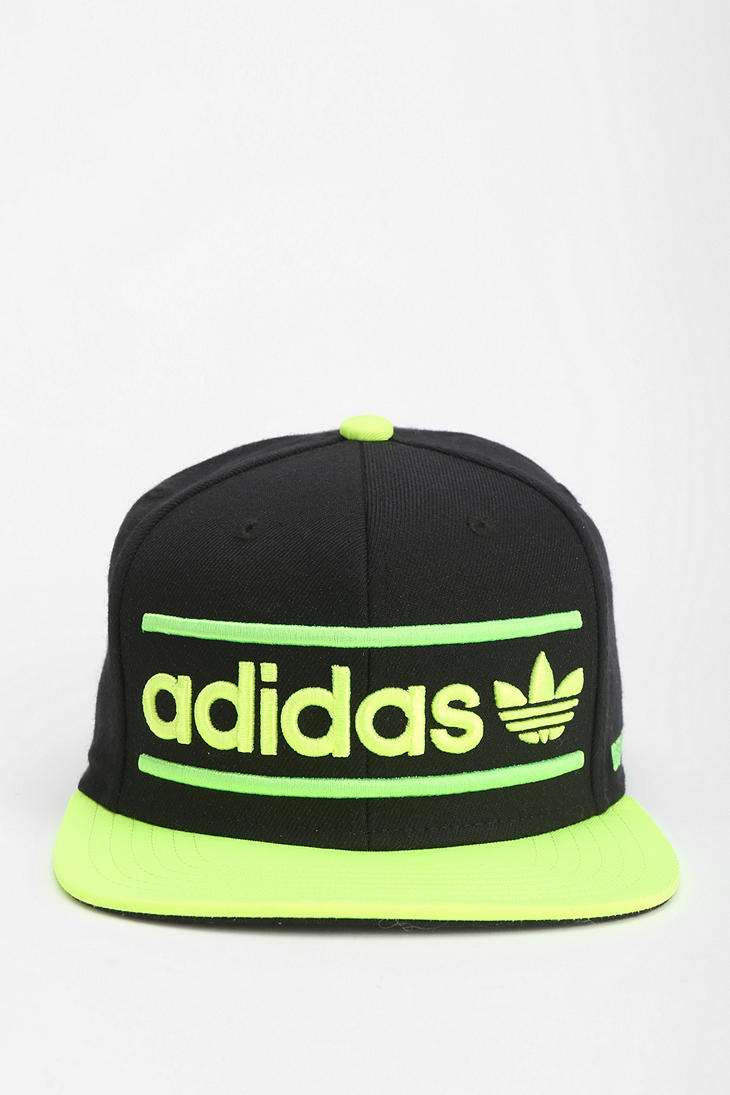 Adidas Heritage Snapback Hat in Green (LIME) Lyst
