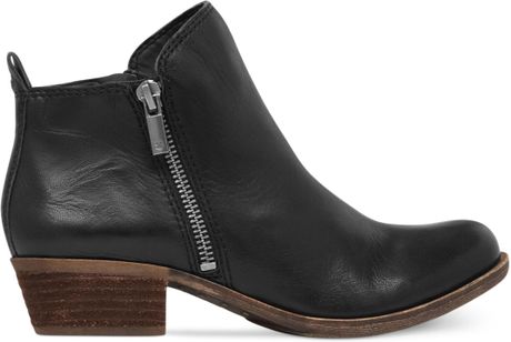 lucky brand black basel booties
