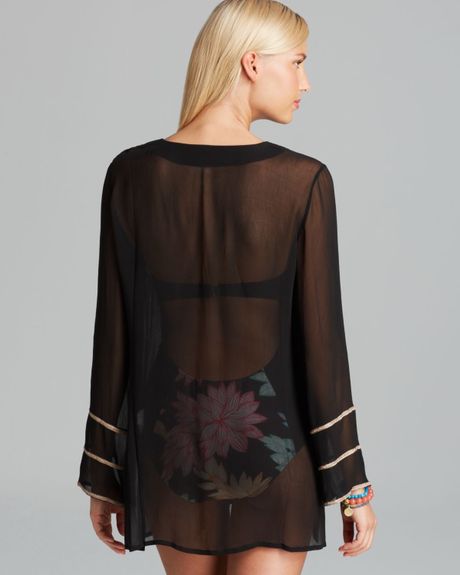 floral swim cover up