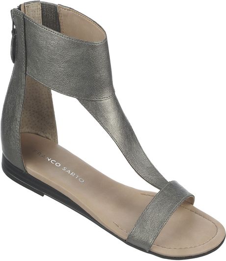 Franco Sarto Gelato Sandals in Gray (Pewter) - Lyst
