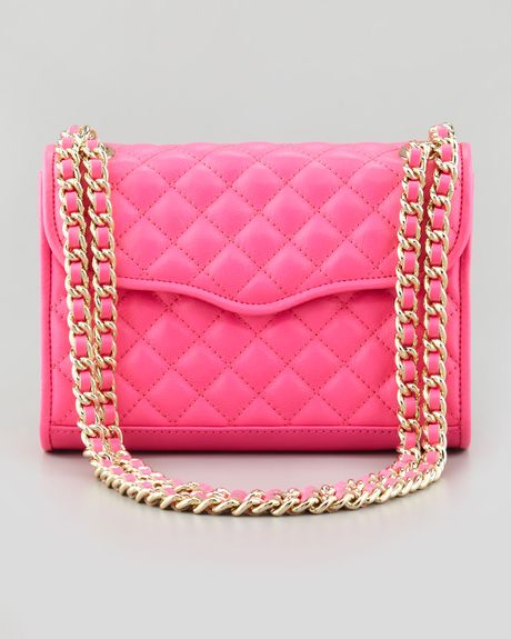 Rebecca Minkoff Quilted Affair Mini Shoulder Bag Neon Pink in Pink (NEON PINK) | Lyst