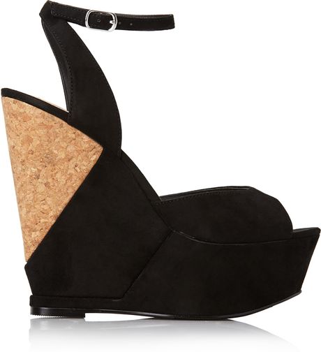 Forever 21 Favorite Wedge Sandals in Black | Lyst