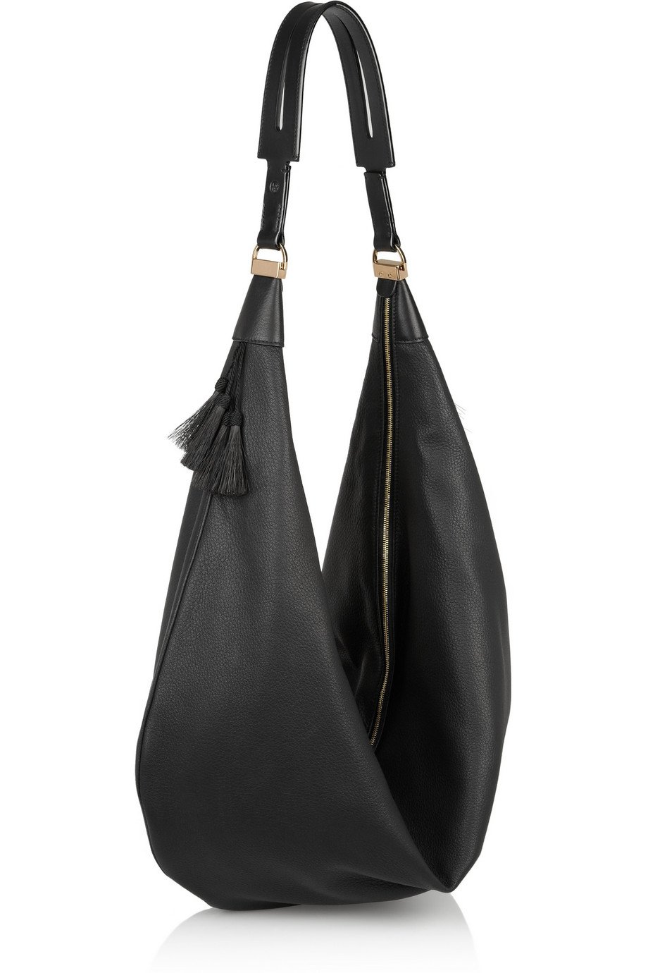 The Row Sling Hobo Bag in Black | Lyst